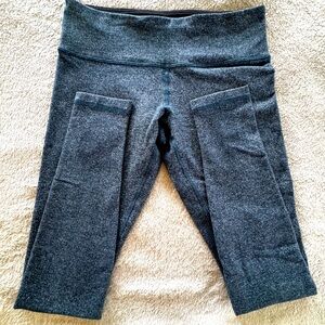 Lululemon Leggings Tweed Look Size 6 Blues And White